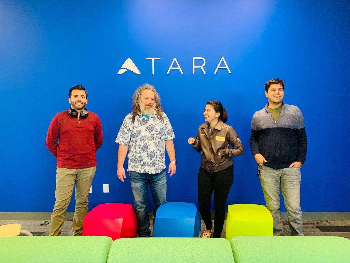 A team photo from my first week at Tara AI
